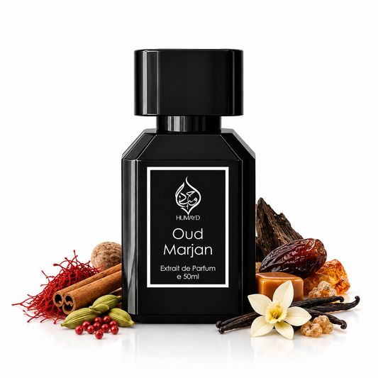 HUMAYD Oud Marjan Extrait de Parfum Unisex | Arabian Perfume Fragrance 50ml