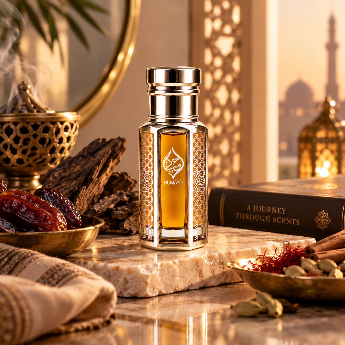 HUMAYD Oud Marjan Perfume Oil Unisex | Roll On Arabian Fragrance 6ml