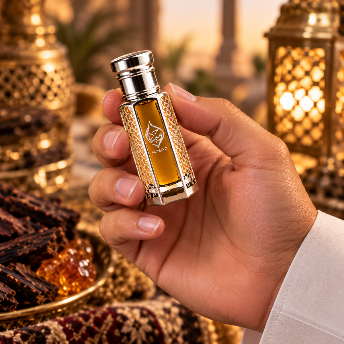 HUMAYD Oud Mukhallat Perfume Oil Unisex | Arabian Spicy Roll On Fragrance 6ml