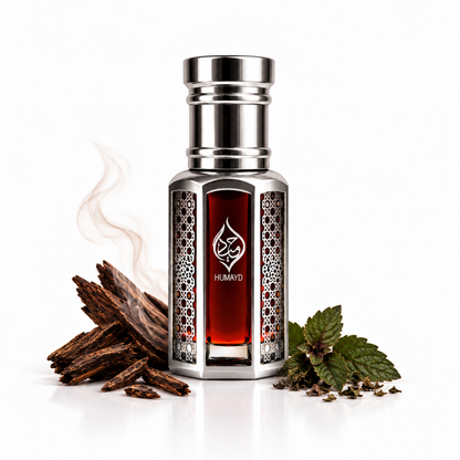 HUMAYD Oud Patchouli Perfume Oil | Pure Alcohol Free Roll On Arabian Oud 6ml