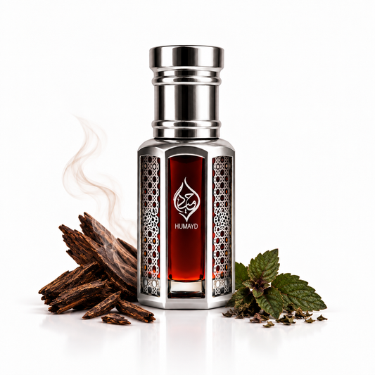 HUMAYD Oud Patchouli Perfume Oil | Pure Alcohol Free Roll On Arabian Oud 6ml