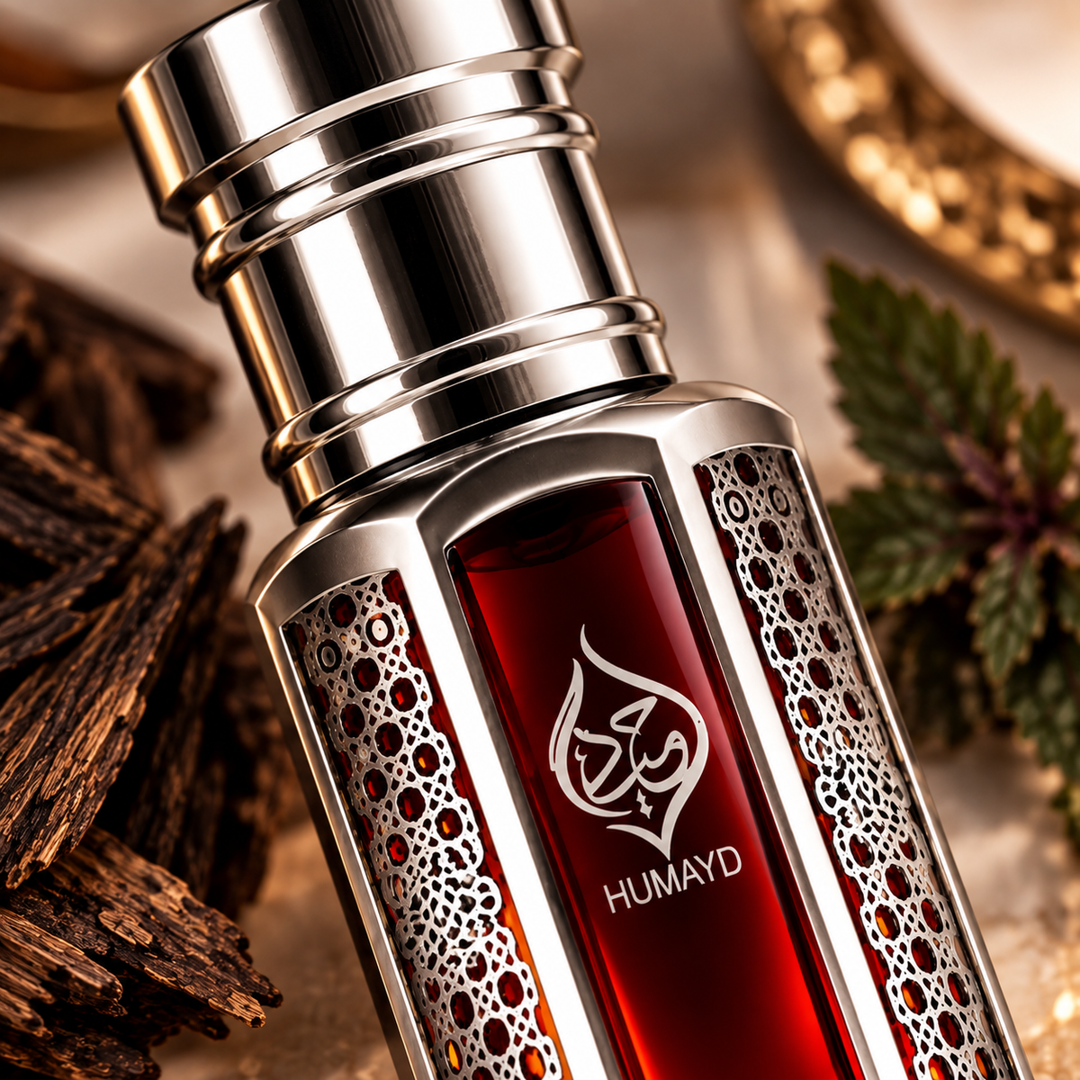 HUMAYD Oud Patchouli Perfume Oil | Pure Alcohol Free Roll On Arabian Oud 6ml