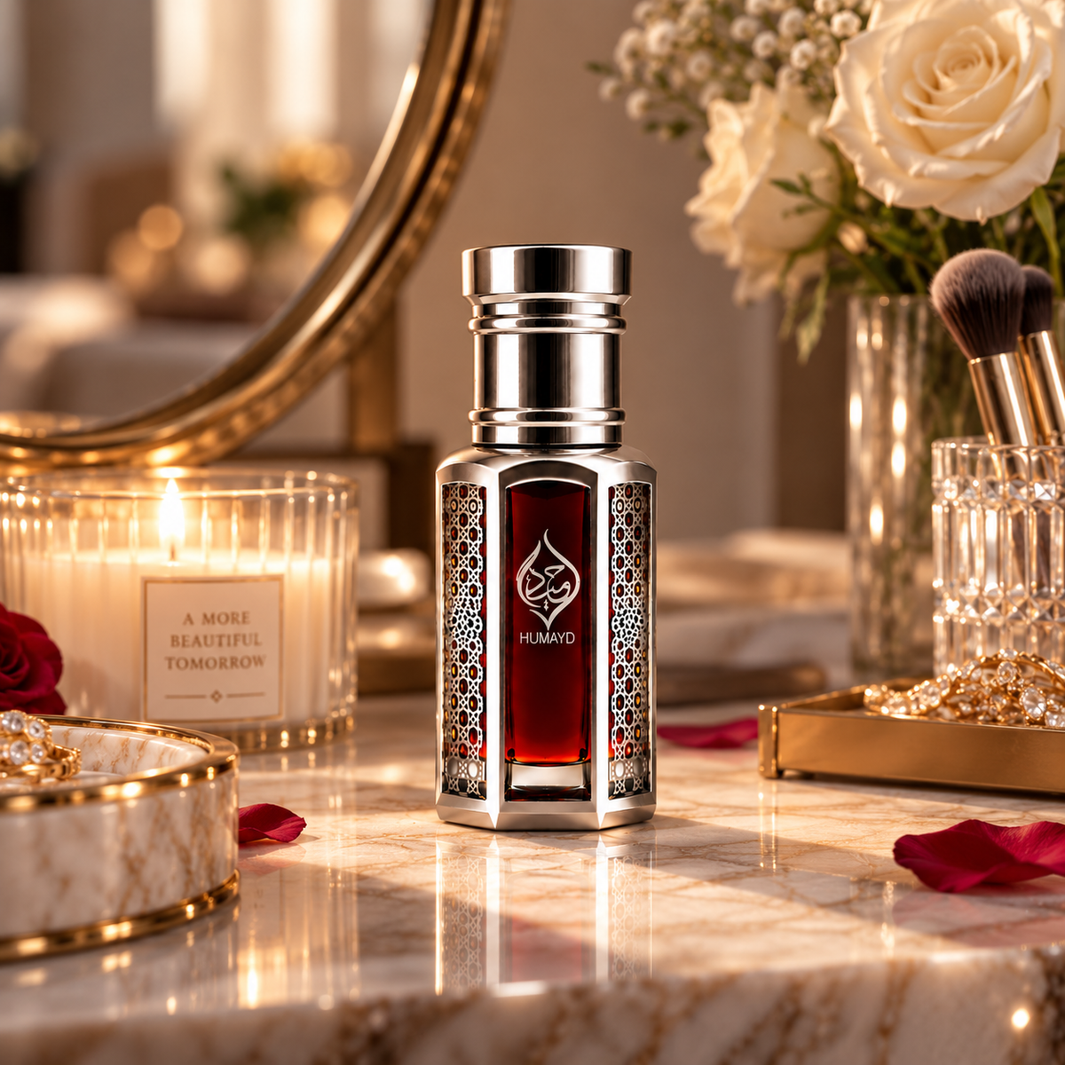 HUMAYD Oud Patchouli Perfume Oil | Pure Alcohol Free Roll On Arabian Oud 6ml