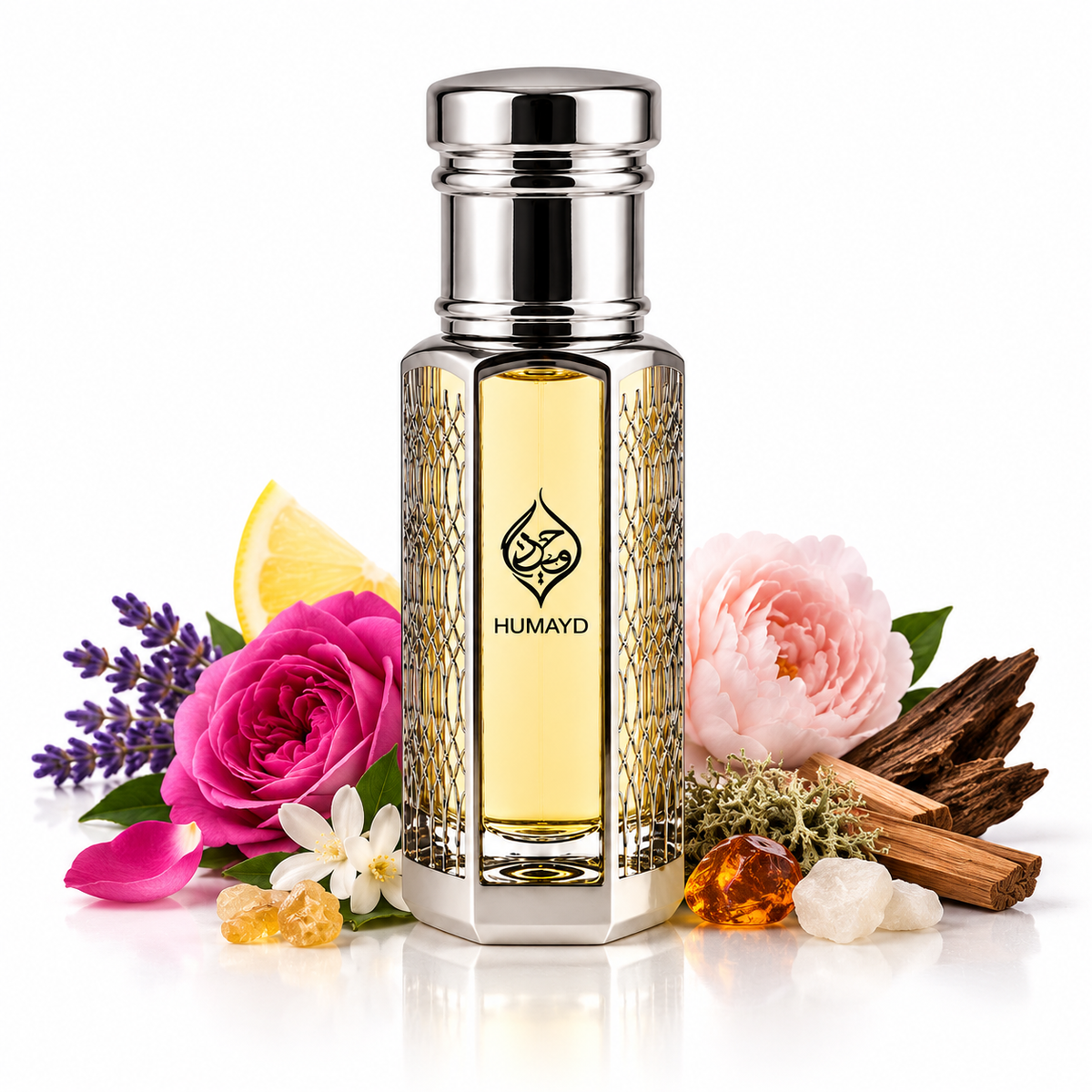 HUMAYD Oud Roses Perfume Oil Unisex | Roll On Alcohol Free Fragrance 6ml