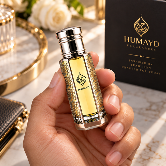 HUMAYD Oud Roses Perfume Oil Unisex | Roll On Alcohol Free Fragrance 6ml