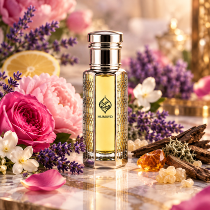 HUMAYD Oud Roses Perfume Oil Unisex | Roll On Alcohol Free Fragrance 6ml