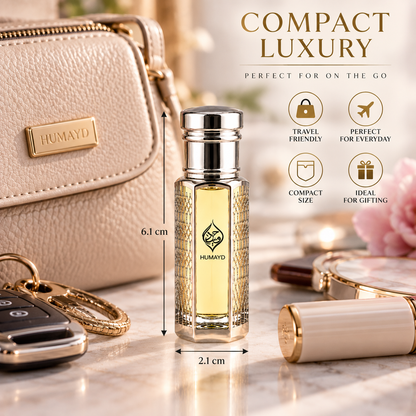 HUMAYD Oud Roses Perfume Oil Unisex | Roll On Alcohol Free Fragrance 6ml