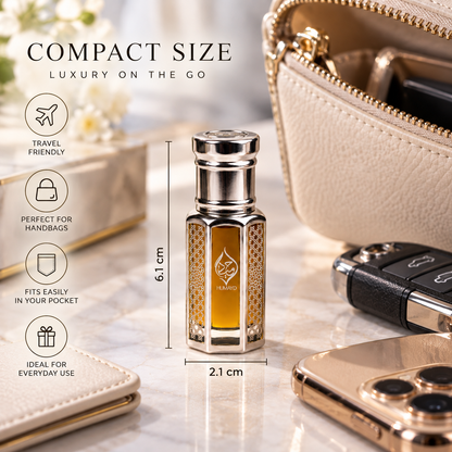HUMAYD Oud Afghan Perfume Oil Men | Concentrated Oud Roll On Fragrance 6ml