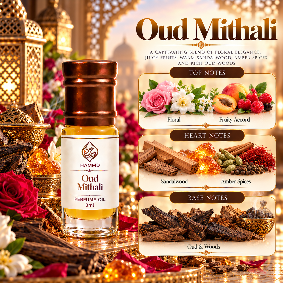 HUMAYD Perfume Oil Unisex | Musk | Oud | Attar | Fragrance | Roll On | Choose Any Scent 3ml