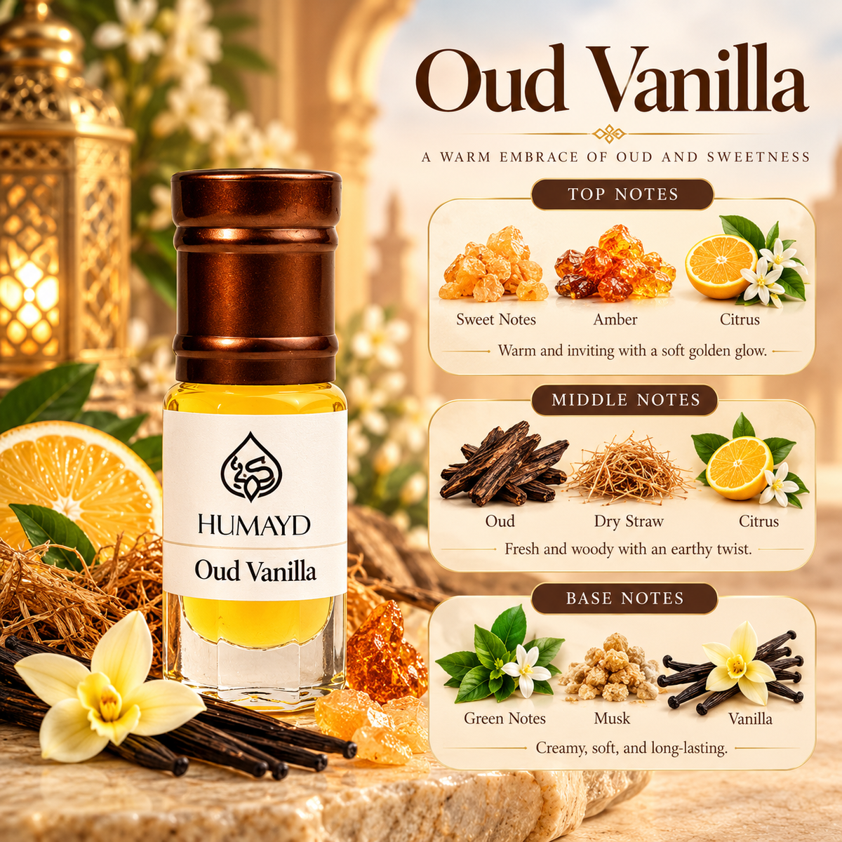 HUMAYD Perfume Oil Unisex | Musk | Oud | Attar | Fragrance | Roll On | Choose Any Scent 3ml