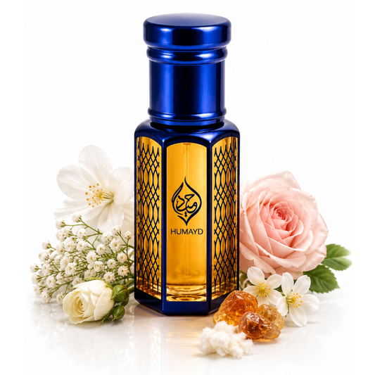 HUMAYD Pink Amber Perfume Oil Unisex | Arabian Roll-On Floral Musk Fragrance 6ml