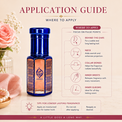 HUMAYD Pink Musk Perfume Oil Unisex | Concentrated Musk Alcohol-Free Attar 6ml