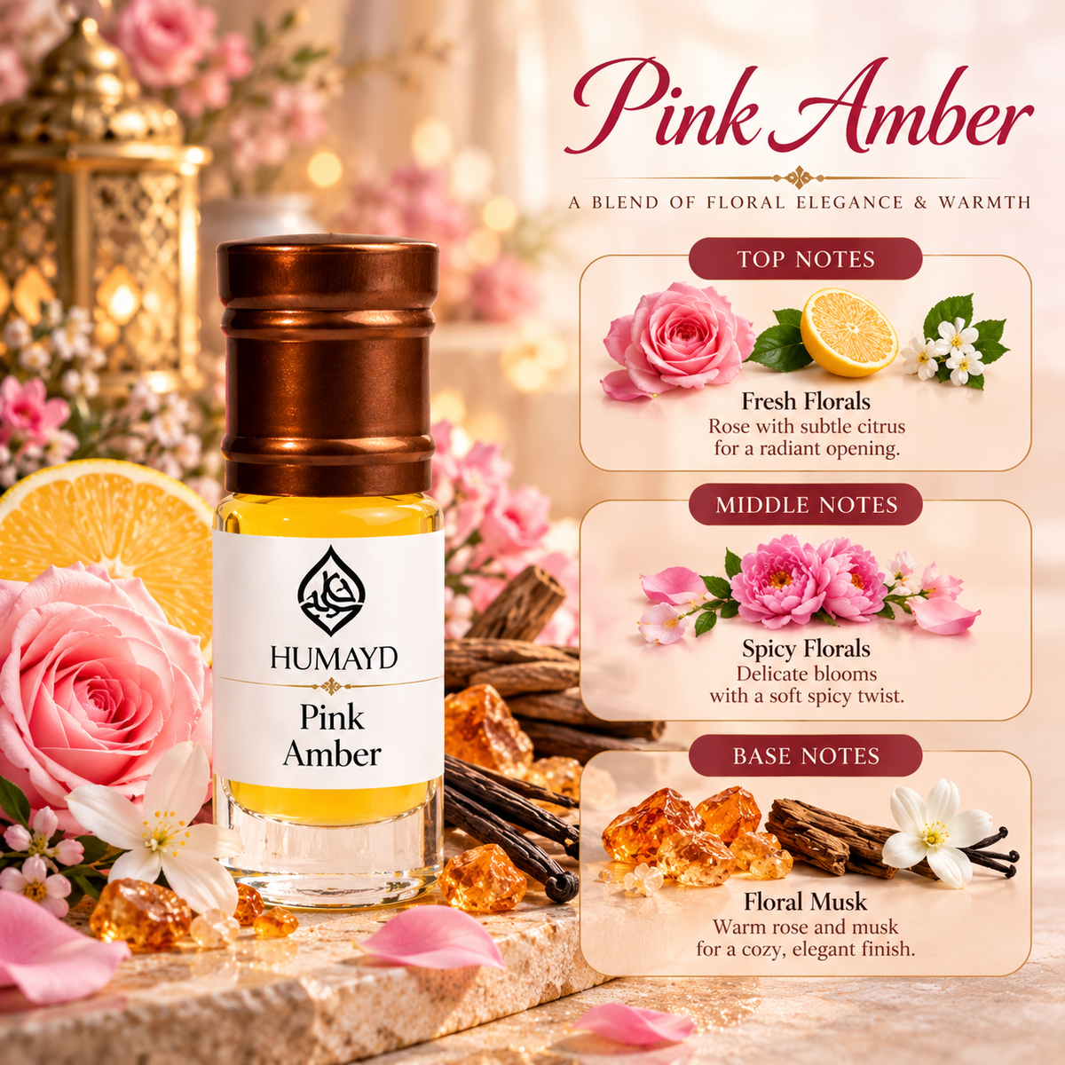 HUMAYD Perfume Oil Unisex | Musk | Oud | Attar | Fragrance | Roll On | Choose Any Scent 3ml
