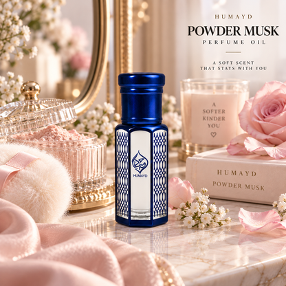 HUMAYD Powder Musk Perfume Oil Unisex | Thick Musk Attar Alcohol Free Scent 6ml