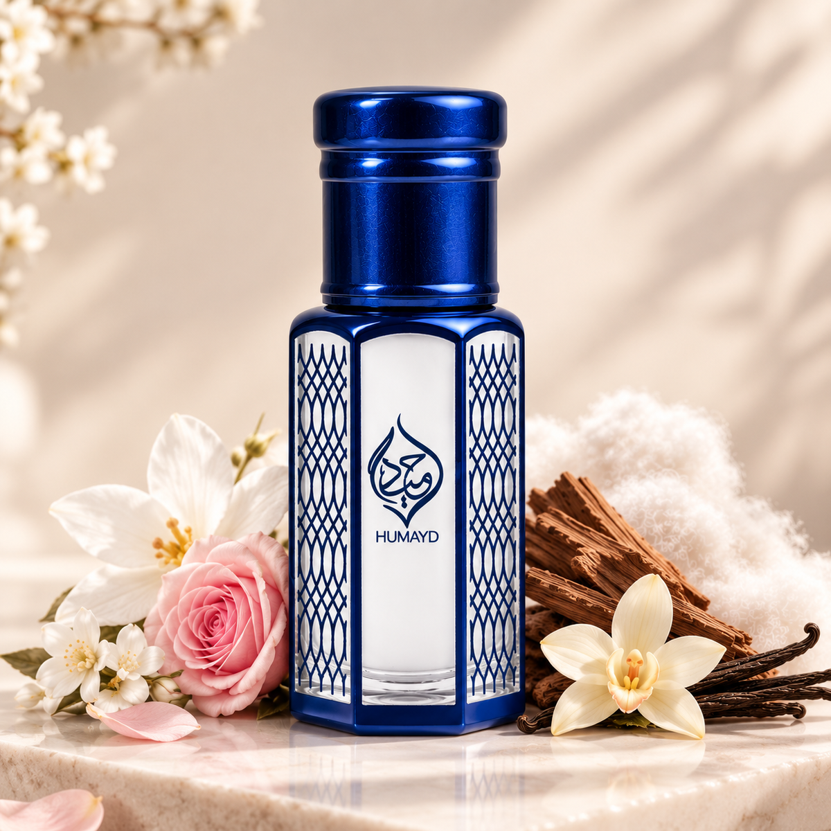 HUMAYD Powder Musk Perfume Oil Unisex | Thick Musk Attar Alcohol Free Scent 6ml