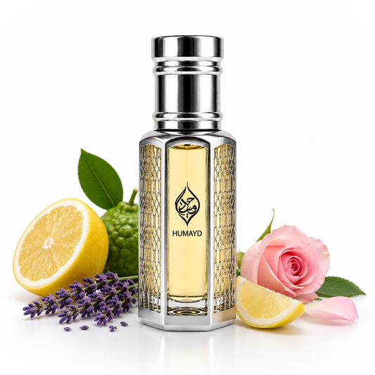 HUMAYD Silver Bakhoor Perfume Oil Unisex | Alcohol-Free Fragrance Attar 6ml