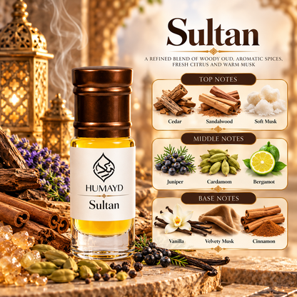 HUMAYD Perfume Oil Unisex | Musk | Oud | Attar | Fragrance | Roll On | Choose Any Scent 3ml