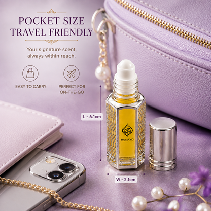 HUMAYD Violet Musk Perfume Oil Unisex | Alcohol Free Roll On Fragrance 6ml