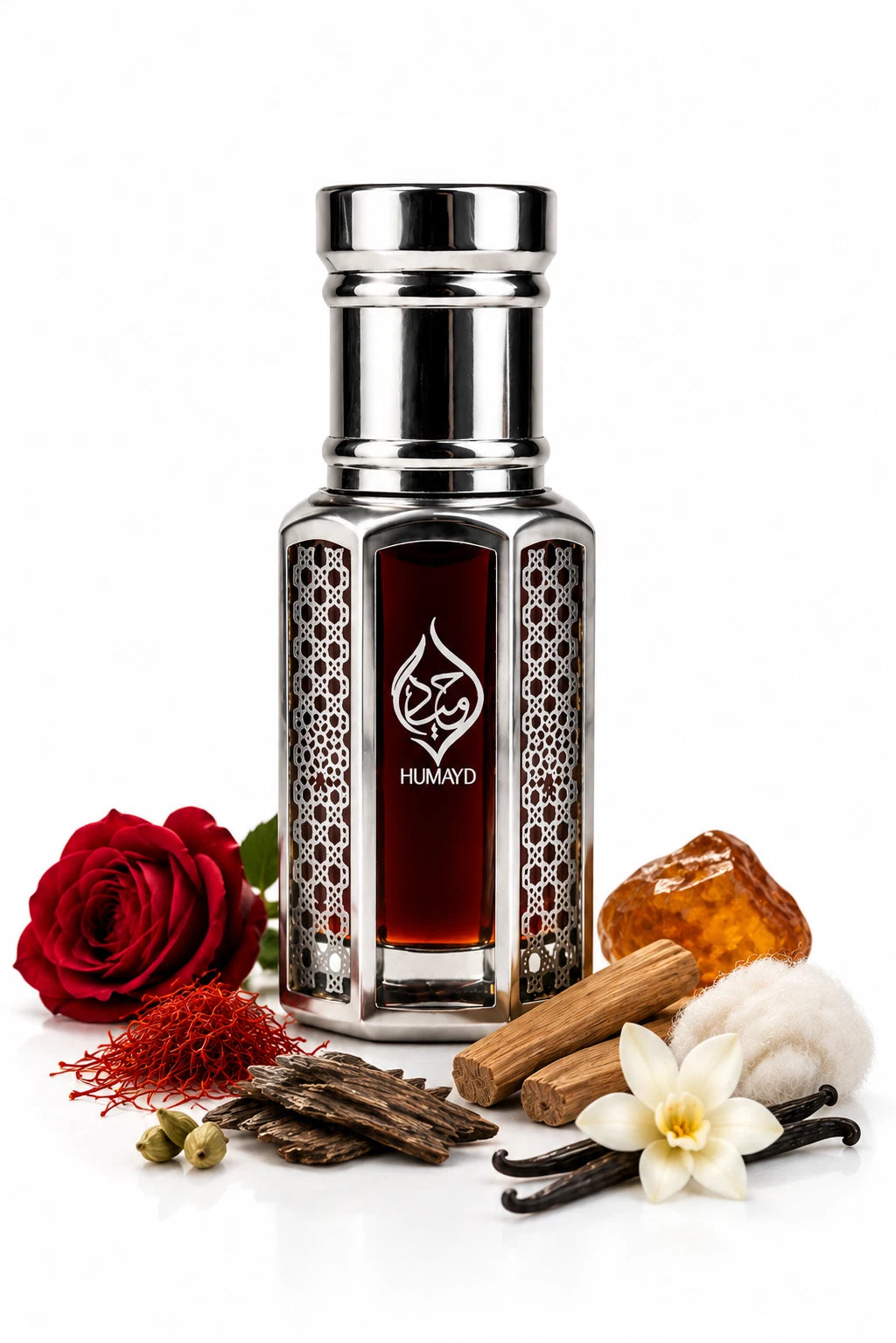 HUMAYD Musk Kaaba Perfume Oil Unisex | Alcohol Free Musk Oud Attar Roll On 6ml
