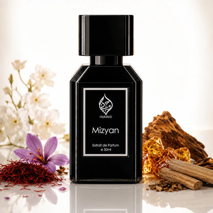 Mizyan Arabian Perfume Unisex OrientalLong Lasting Extrait de Parfum Humayd 50ml