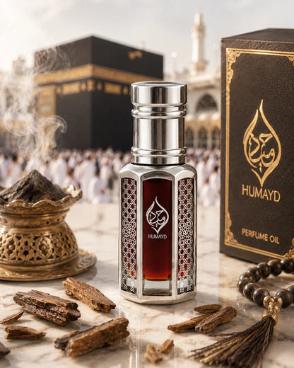 HUMAYD Musk Kaaba Perfume Oil Unisex | Alcohol Free Musk Oud Attar Roll On 6ml