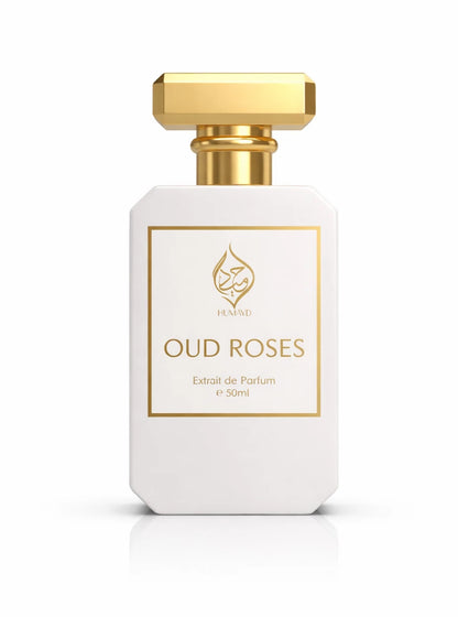 Oud Roses Extrait de Parfum Rose Arabian Oud Perfume Long Lasting by Humayd 50ml