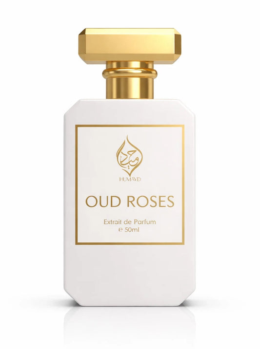 Oud Roses Extrait de Parfum Rose Arabian Oud Perfume Long Lasting by Humayd 50ml