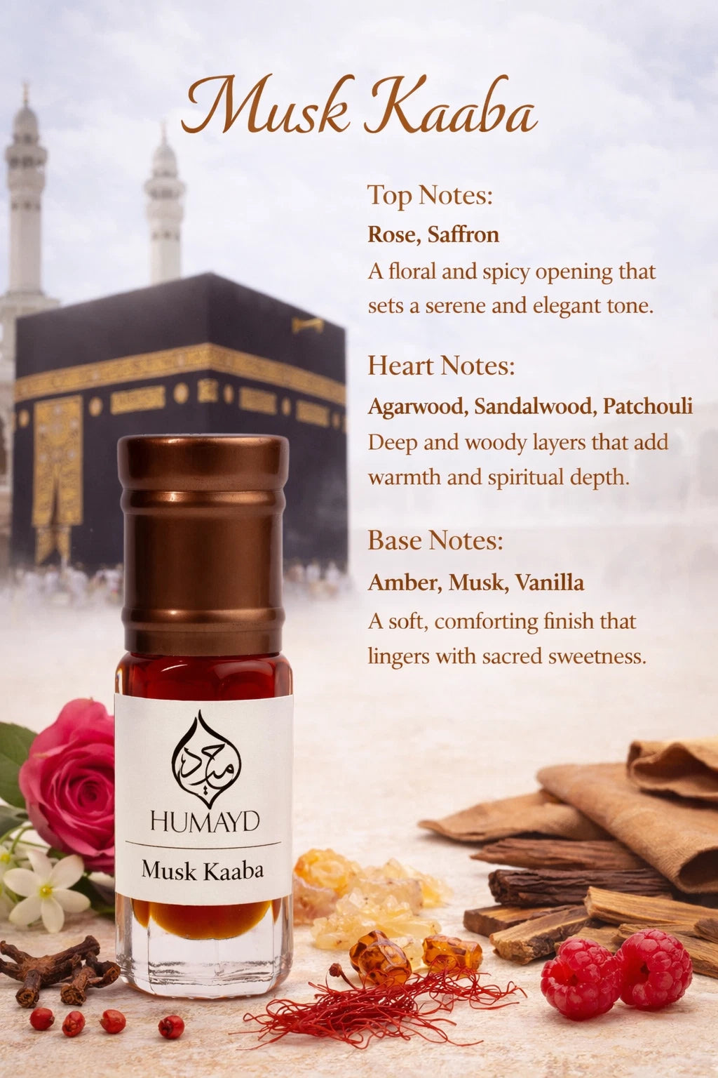 HUMAYD Perfume Oil Unisex | Musk | Oud | Attar | Fragrance | Roll On | Choose Any Scent 3ml