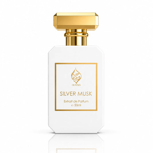 Silver Musk Extrait de Parfum Unisex Floral Citrus Musk Perfume by Humayd 50ml