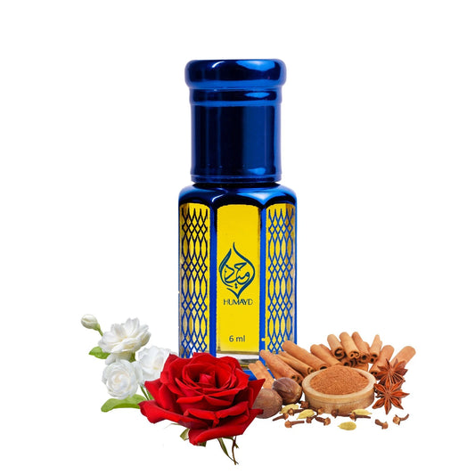 Pink Amber Perfume Oil by Humayd Luxury Long Lasting Arabian Roll on Perfume 6ml