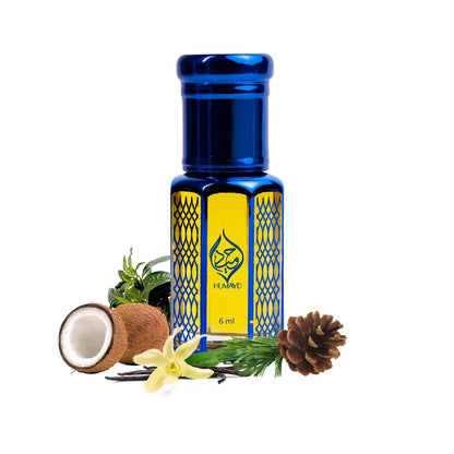 Coco Oud Perfume Oil by Humayd - Unisex Arabian Attar Alcohol Free Roll on 6ml