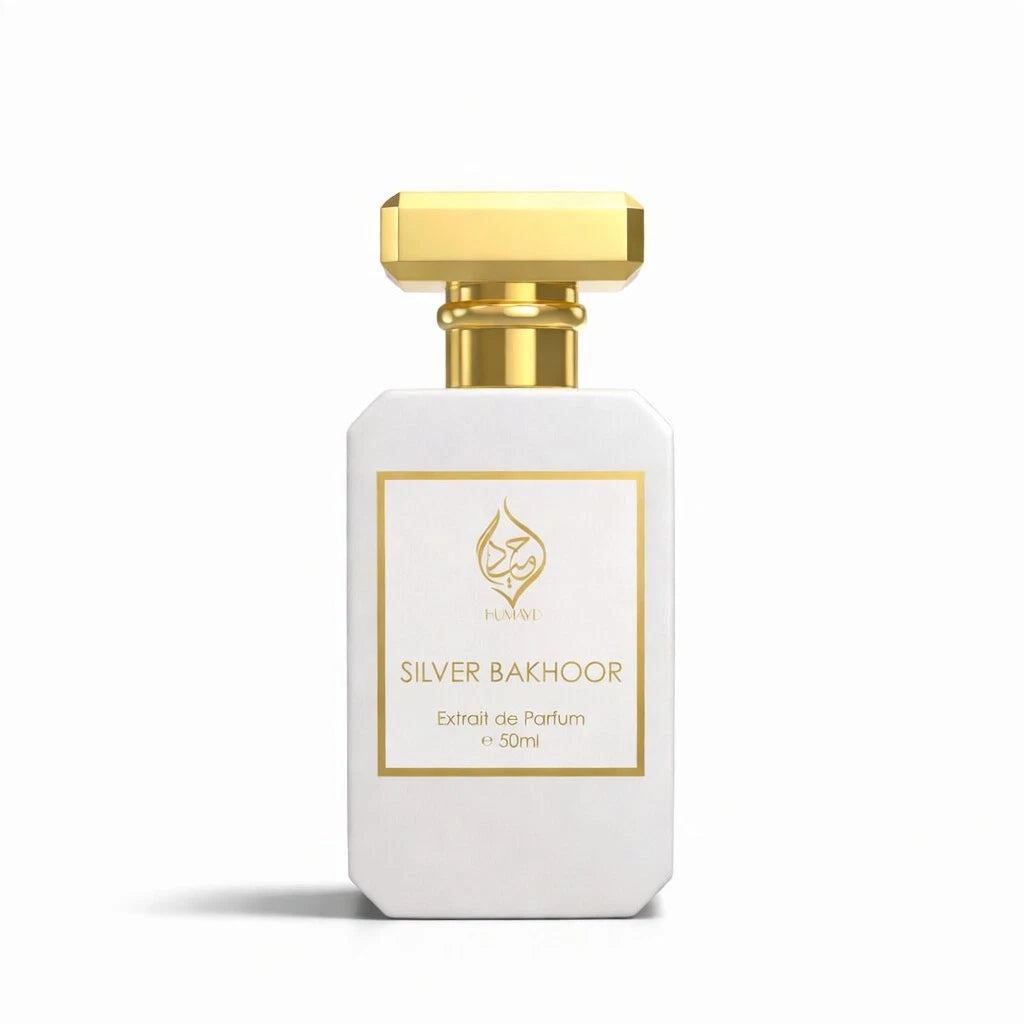 Silver Bakhoor Extrait de Parfum Niche Arabian Perfume Floral Spicy Unisex 50ml