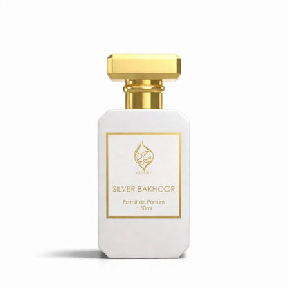 Silver Bakhoor Extrait de Parfum Niche Arabian Perfume Floral Spicy Unisex 50ml