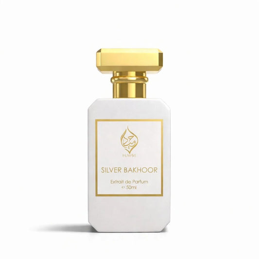 Silver Bakhoor Extrait de Parfum Niche Arabian Perfume Floral Spicy Unisex 50ml