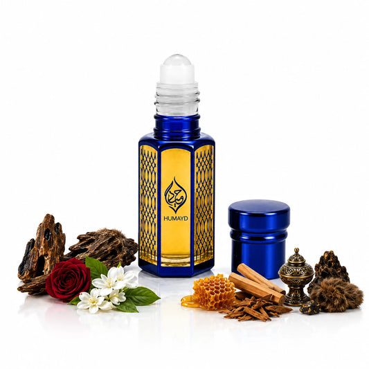 HUMAYD Dehn Al Oud Perfume Oil for Men | Concentrated Woody Oud Attar Roll on 6ml