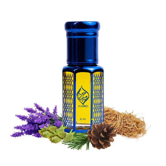 Silver Bakhoor Perfume Oil by Humayd Floral Spicy Arabian Alcohol Free Attar 6ml