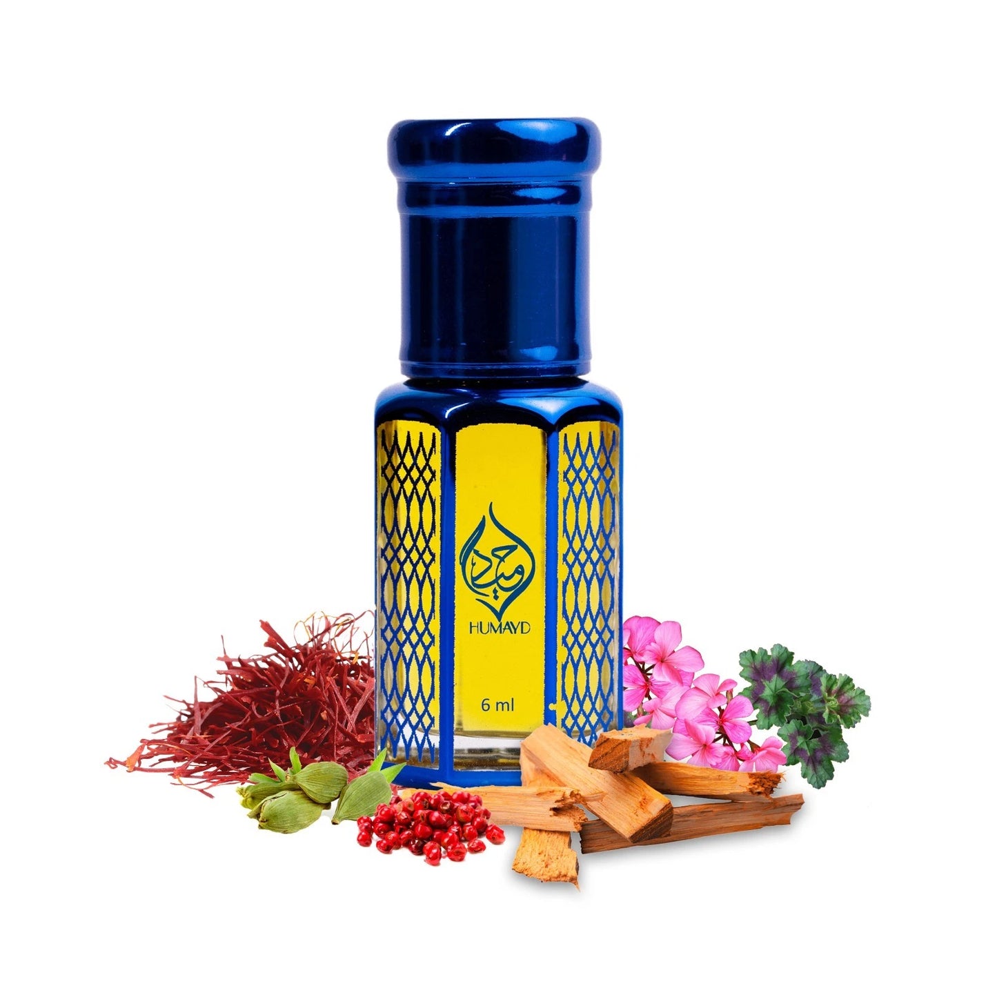 Amber Leather Perfume Oil by Humayd - Niche Oud Leather Fragrance for Men 6ml