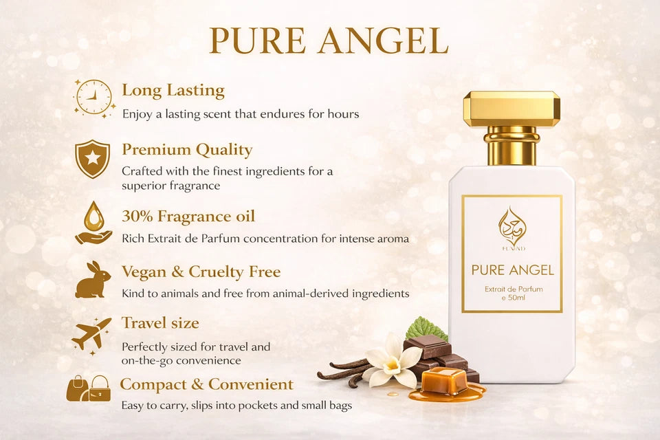 Pure Angel Womens Perfume Niche Gourmand Floral Extrait de Parfum by Humayd 50ml