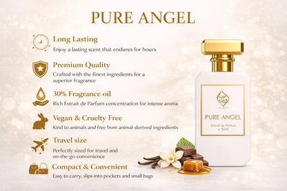 Pure Angel Womens Perfume Niche Gourmand Floral Extrait de Parfum by Humayd 50ml