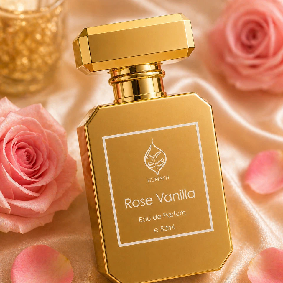 Rose Vanilla Perfume Gourmand Rose Floral Vanilla Long Lasting EDP Unisex 50ml