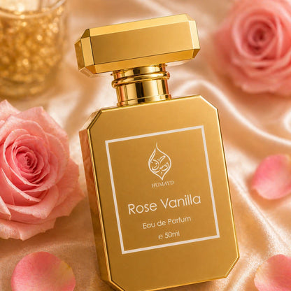 Rose Vanilla Perfume Gourmand Rose Floral Vanilla Long Lasting EDP Unisex 50ml