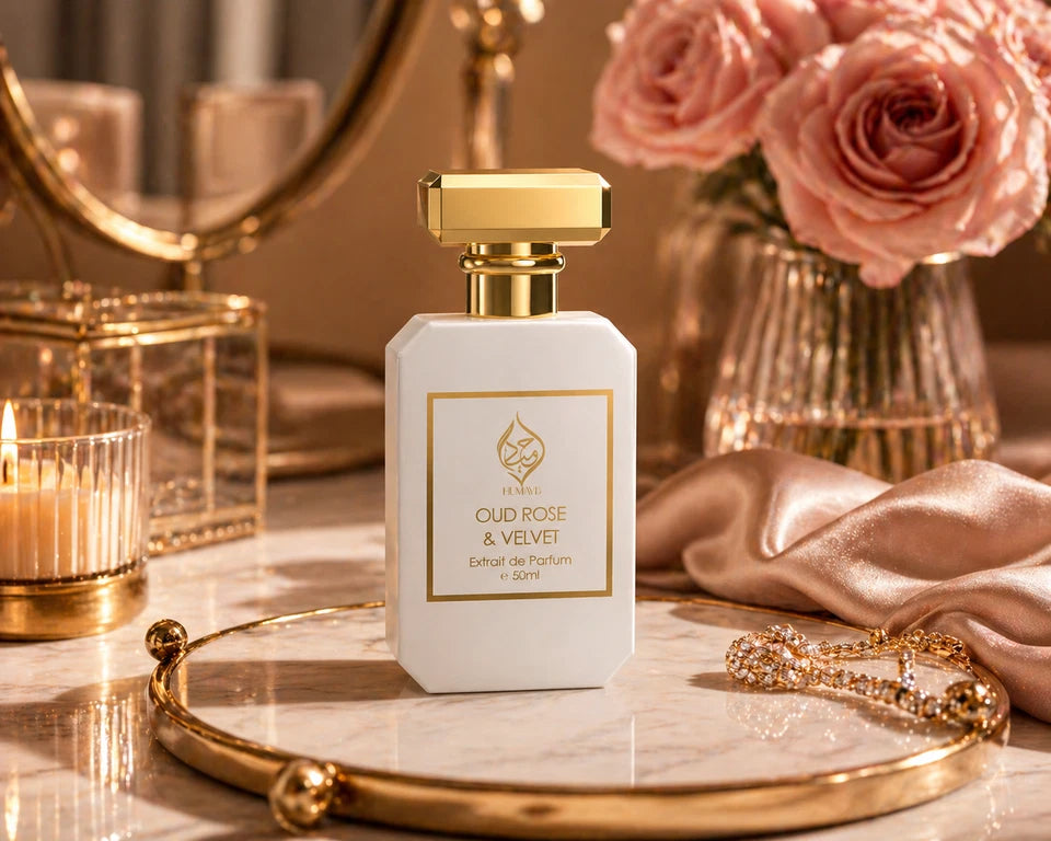 Oud Rose Velvet Floral Oud Womens Perfume Premium Extrait de Parfum Humayd 50ml