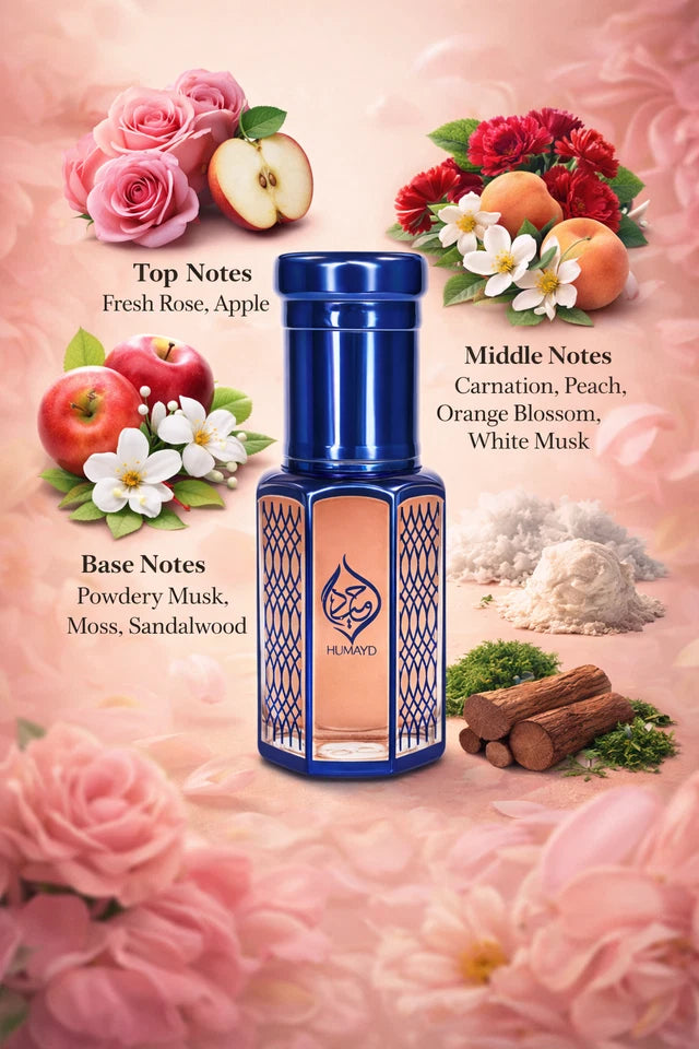 Pink Musk Perfume Oil Concentrated Musk Attar Unisex Alcohol Free by Humayd 6ml