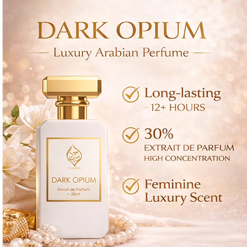 Dark Opium Womens Extrait de Parfum Niche Coffee Vanilla Floral Fragrance 50ml