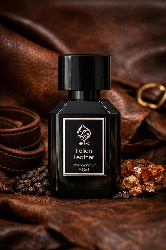 Italian Leather Tobacco Leather Mens Fragrance Extrait de Parfum Humayd 50ml