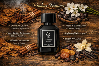 Tobacco Vanilla Extrait de Parfum Sweet Oud Tobacco Perfume Unisex Humayd 50ml