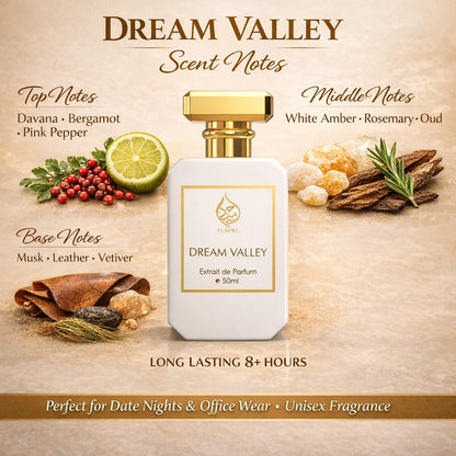 Dream Valley Extrait de Parfum Arabian Niche Unisex Fragrance Long Lasting 50ml