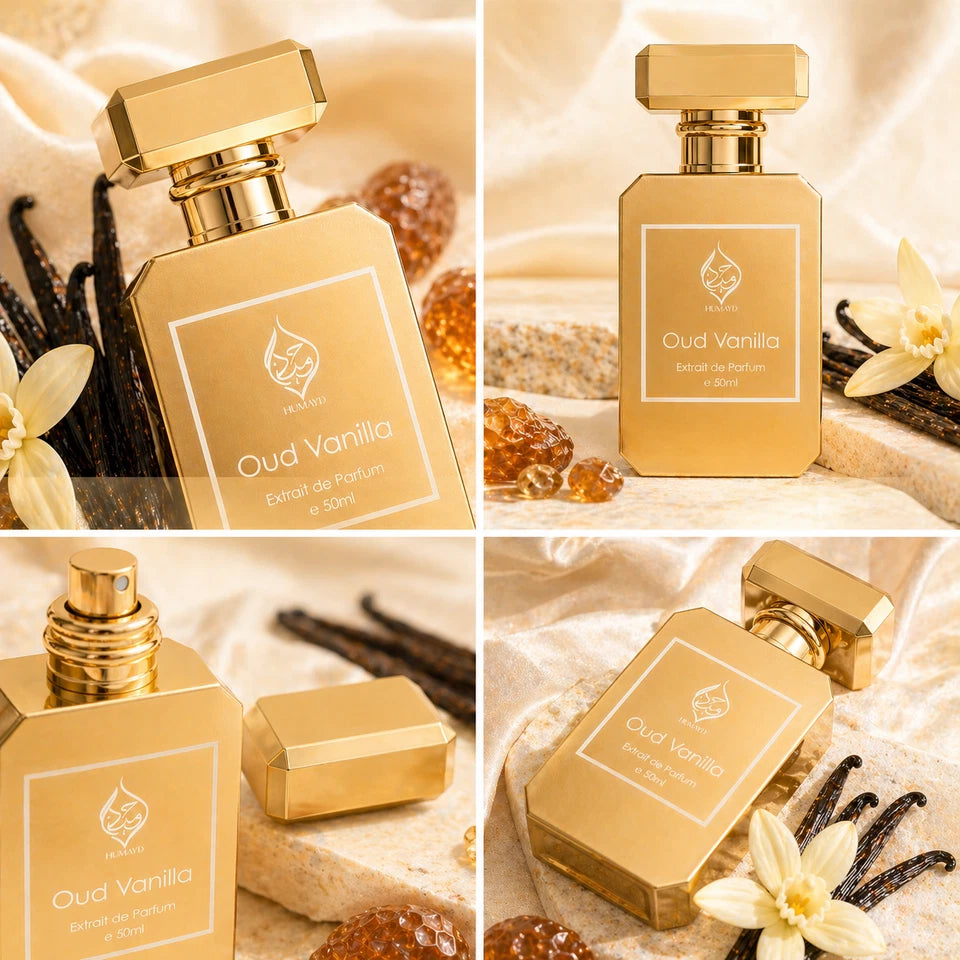 Oud Vanilla Gourmand Arabian Vanilla Oud Perfume Long Lasting Unisex Spray 50ml