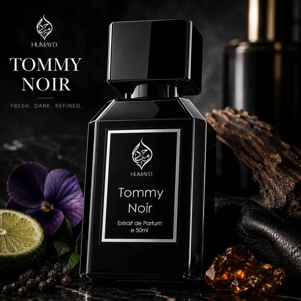 Tommy Noir Mens Perfume Woody Spicy Leather Niche Extrait de Parfum Humayd 50ml