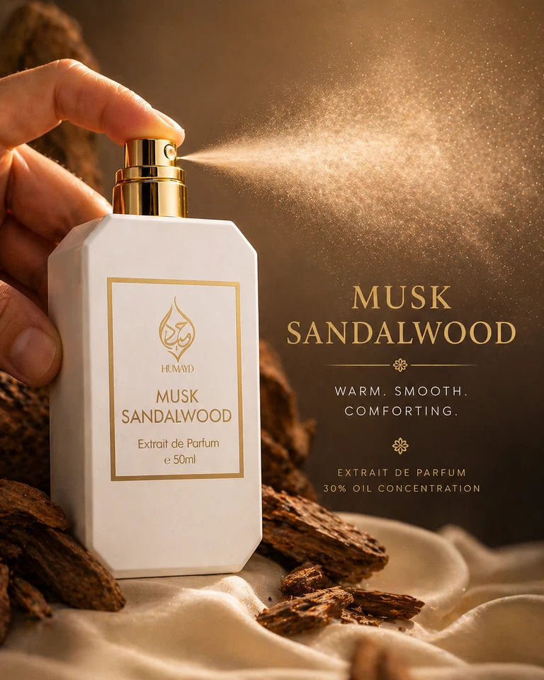 Musk Sandalwood Extrait de Parfum Woody Musk Perfume Unisex Long Lasting 50ml